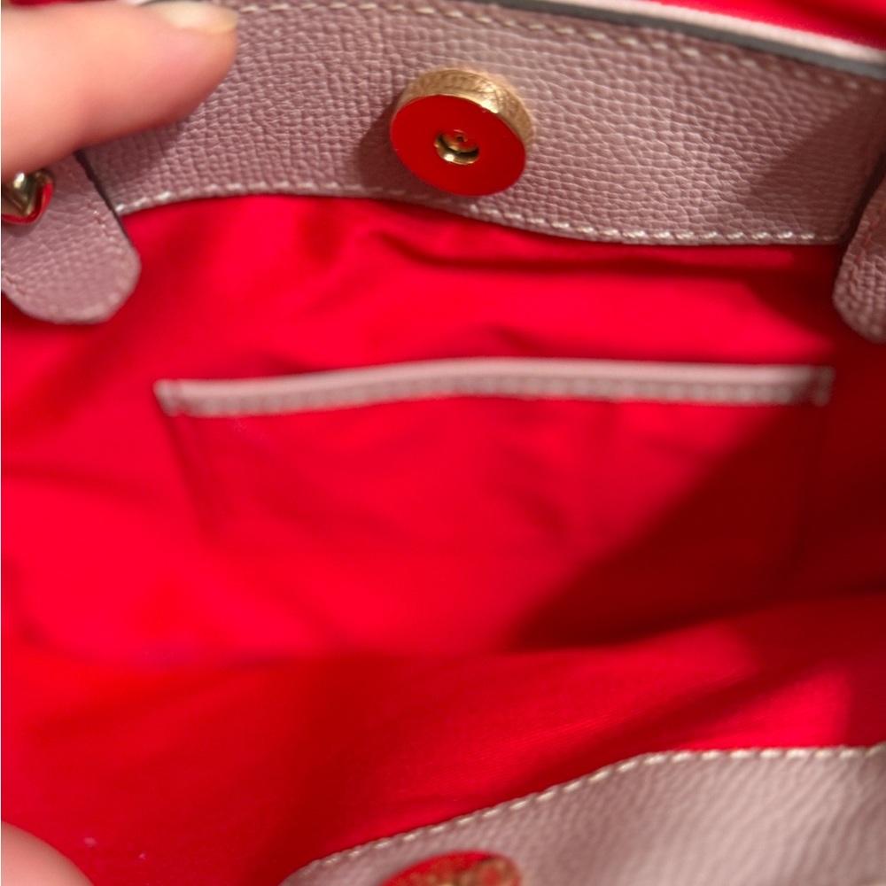 Dooney & Bourke Sorrento Barlow Pebbled Leather Satchel Mushroom - Picture 7 of 10